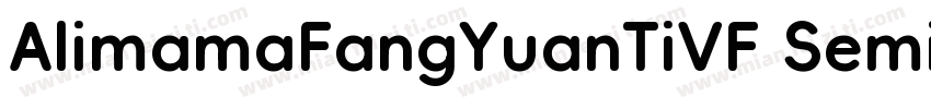 AlimamaFangYuanTiVF SemiBoldRound字体转换